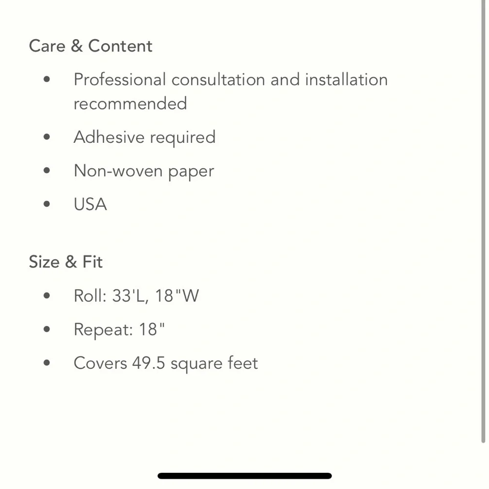 3 X Rolls - Anthropologie Abi Wallpaper